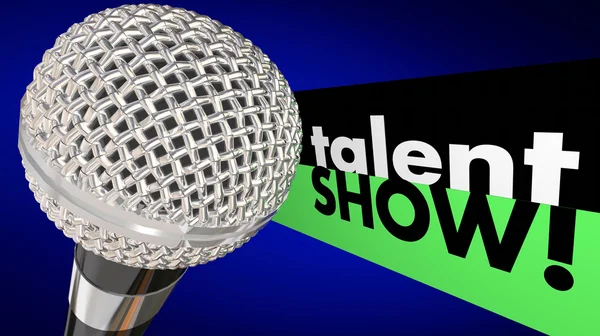 Microfone Talent Show — Fotografia de Stock