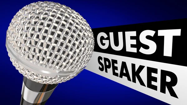 Guest Speaker Microphone — Stock Photo, Image