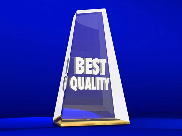 Troféu de Melhor Qualidade — Fotografia de Stock