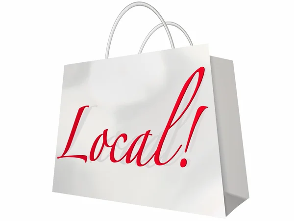 Saco de compras local — Fotografia de Stock