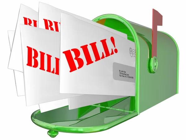 Cartas de factura Bill — Fotografia de Stock