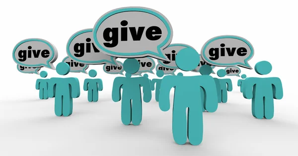 Dare persone generose — Foto Stock