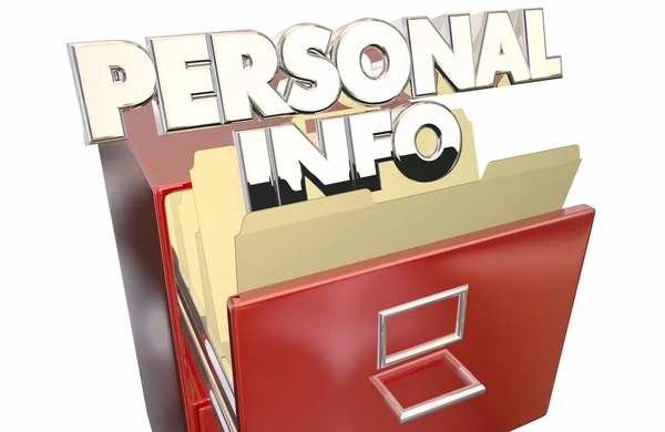 Folder plików osobistych informacji — Zdjęcie stockowe