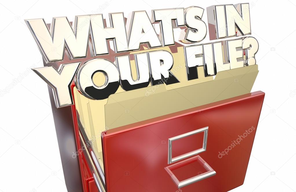 Whats In Your File Personal Stock Photo by ©iqoncept 101753954