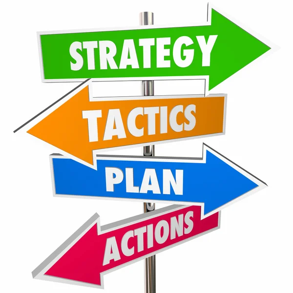 Strategie tactiek Plan — Stockfoto