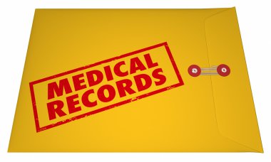Tıbbi kayıtları özel hasta belgeler  