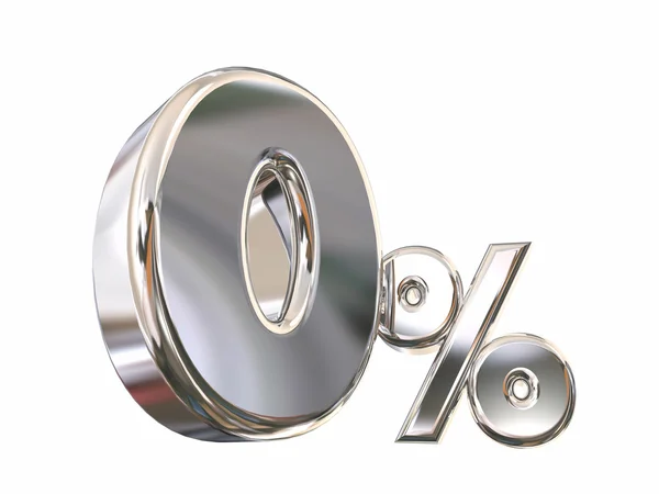 Percentuale zero 0 — Foto Stock