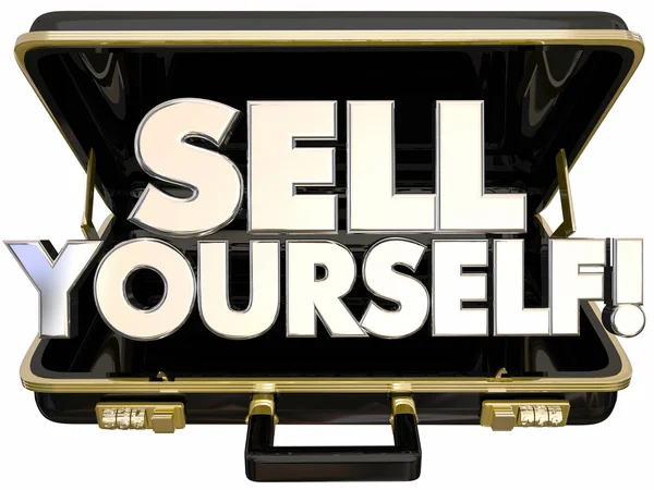 Sell Yourself Briefcase — Stock Photo, Image