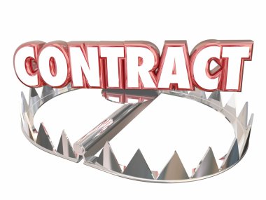 Contract Terms Conditions Bear Trap  clipart