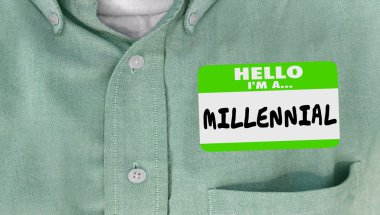 Hello I am a Millennial Generation   clipart