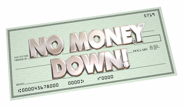 No Money Down Payment — Stock Photo, Image