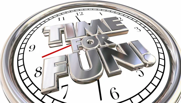 TIme for Fun Clock Words — Stock Photo, Image