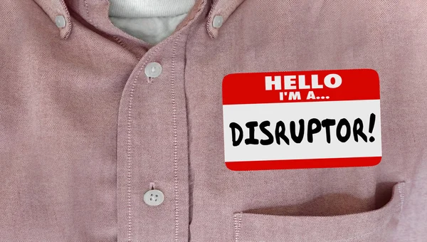 Disruptor Name Tag — Stock Photo, Image