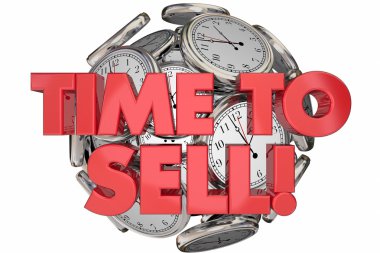Time to Sell Clocks Sales  clipart