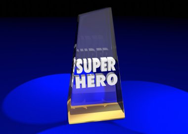 Super Hero Prize Award   clipart