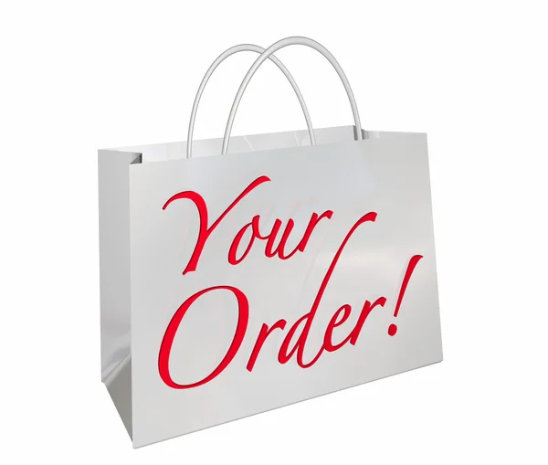 Il tuo ordine Shopping Bag — Foto Stock