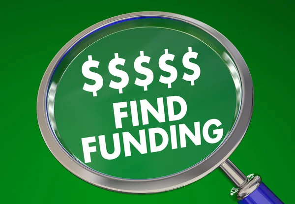 Find Funding Money Resources — Stock Photo, Image