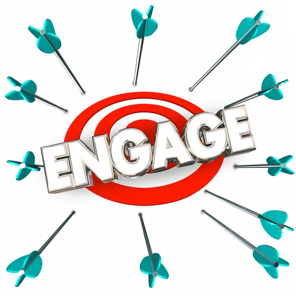 Engage Get Involved Participate — Stock Photo, Image