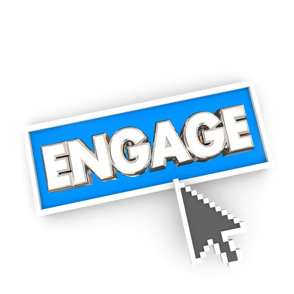 Engage Arrow Button — Stock Photo, Image