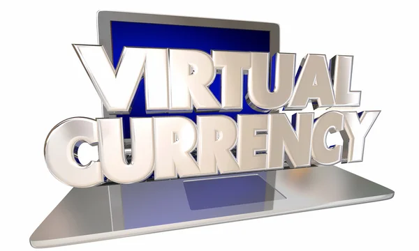 Moeda Virtual Online Digital — Fotografia de Stock