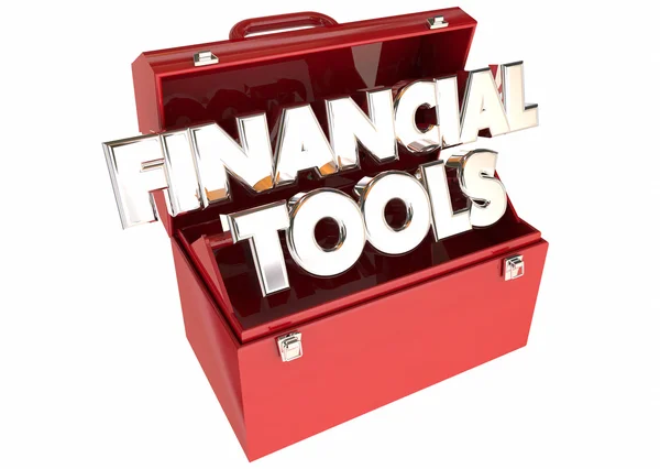 Werkzeugkasten für Finanzinstrumente — Stockfoto