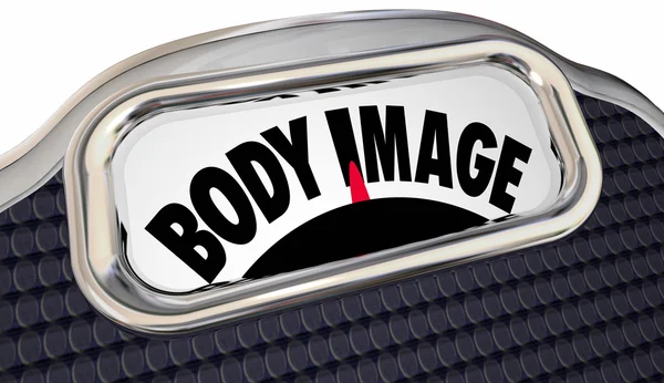 Body Mass Index slova stupnice — Stock fotografie