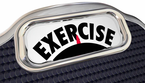 Escala de palabras de ejercicio — Foto de Stock