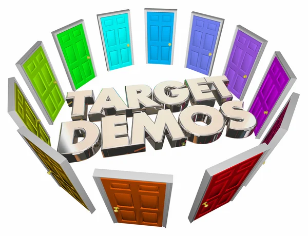 Target Demos Doors — Stock Photo, Image