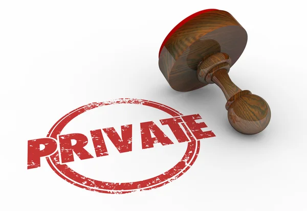 Sello secreto confidencial clasificado privado — Foto de Stock