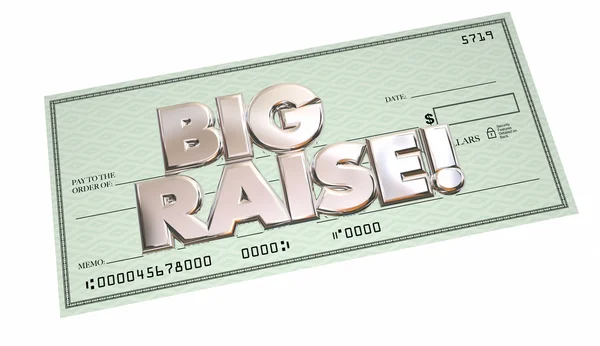 Big Raise - Check — Stock Photo, Image