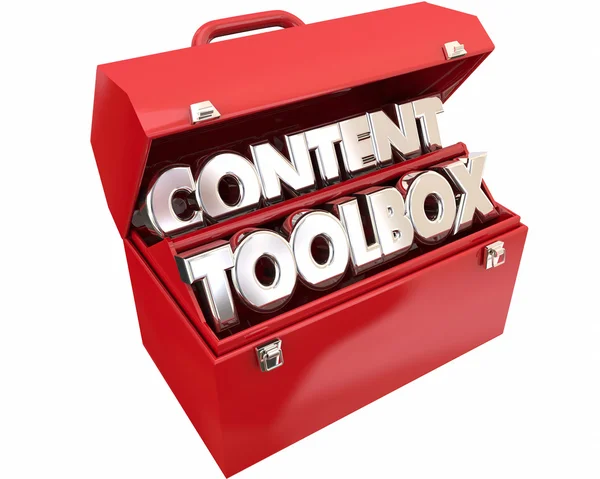 Content Tools Toolbox — Stock Photo, Image