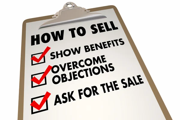 How to Sell Instructions — Stock Photo, Image