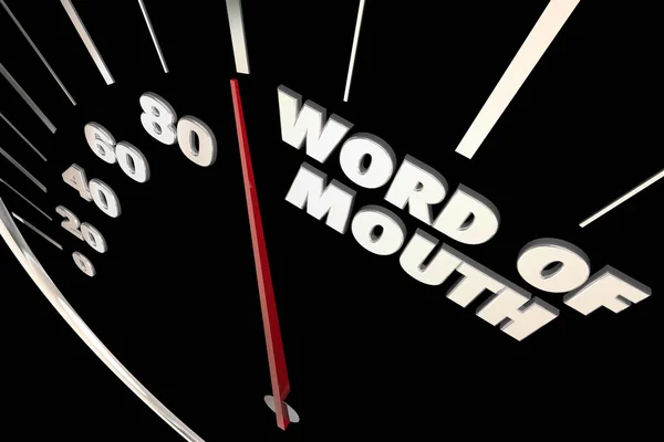 Word of Mouth Buzz Referrals Words — Stock Photo, Image