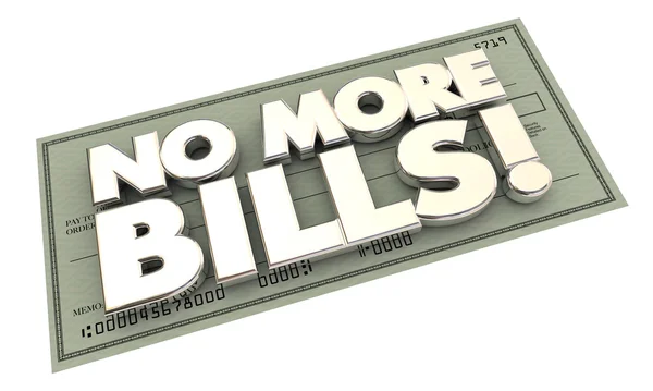 No More Bills Payments — Stock Photo, Image