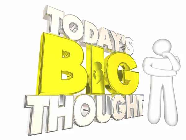 Today Big Thought Idea — стоковое фото