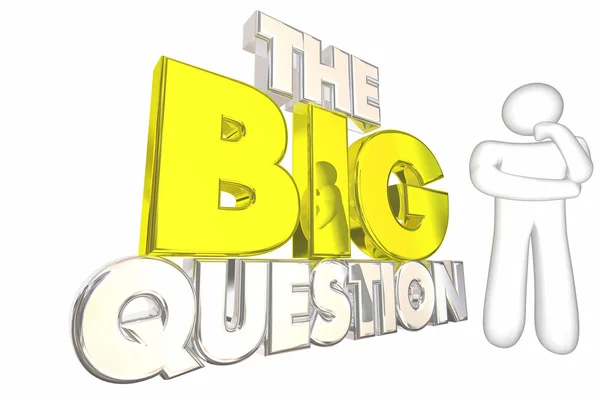 The Big Question Issue — Stock Photo, Image