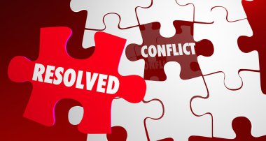 Conflict Resolved Puzzle clipart