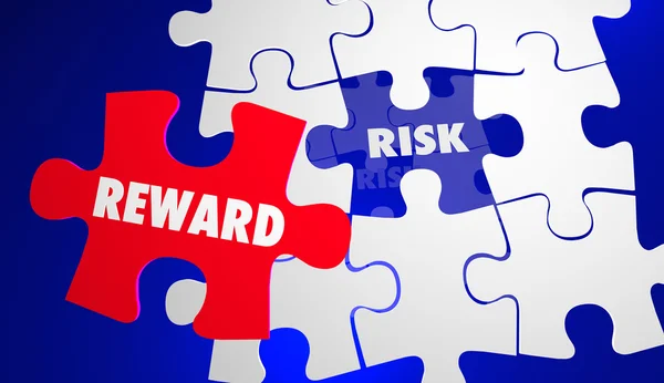 Risico versus beloning Roi — Stockfoto