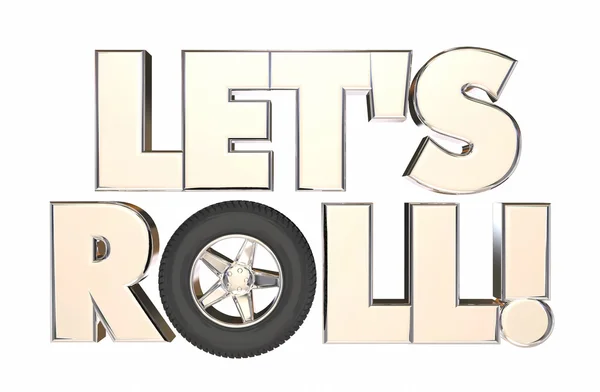 Let ts Roll Wheel — стоковое фото