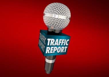 Traffic Report Road News  clipart