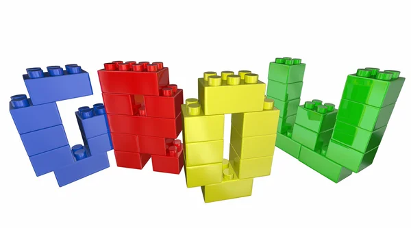 Cultiver les blocs de jouets — Photo