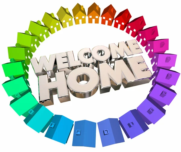 Bem-vindo Home Ilustração — Fotografia de Stock