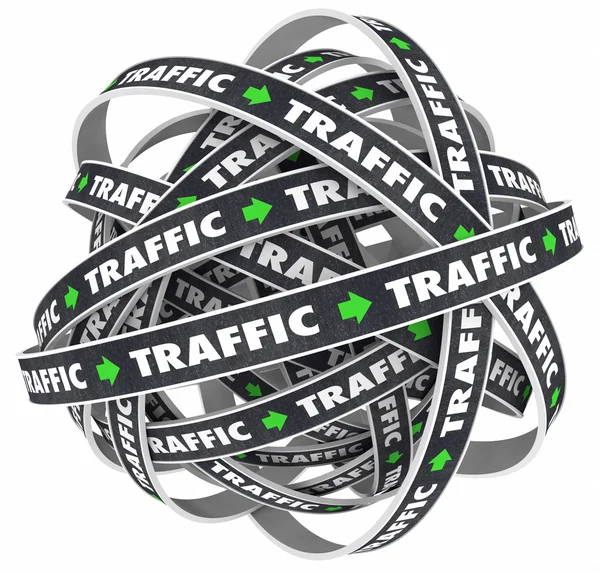 Traffic Word Illustration — Stock Photo, Image