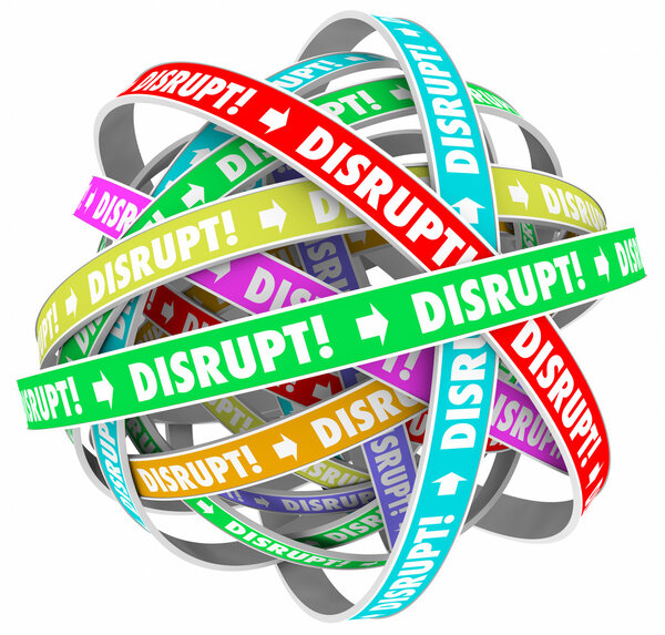 Disrupt 3d Illustration