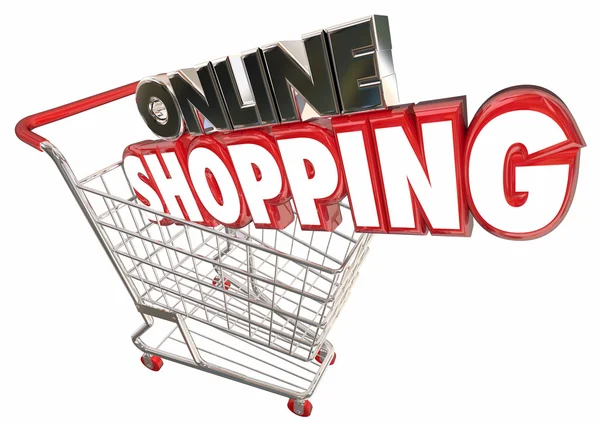 Ilustración de compras online — Foto de Stock