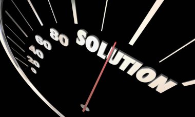 Çözüm hız göstergesi 3d çizim