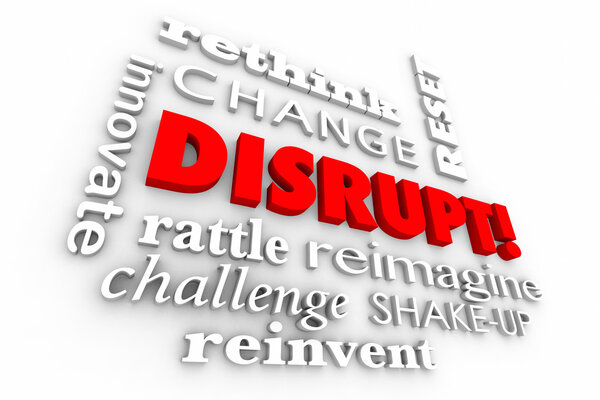 Disrupt 3d Illustration