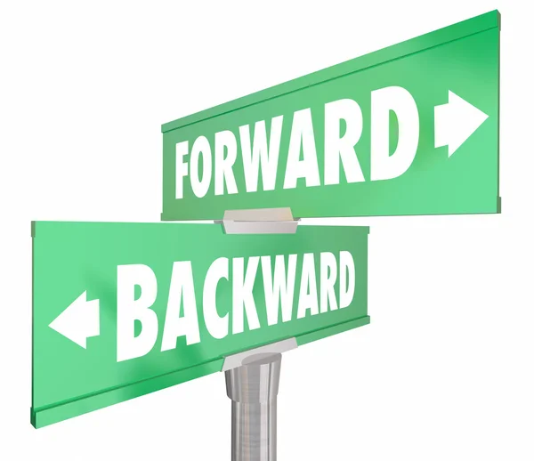 Forward Vs Backward Illustration — Stock Photo, Image