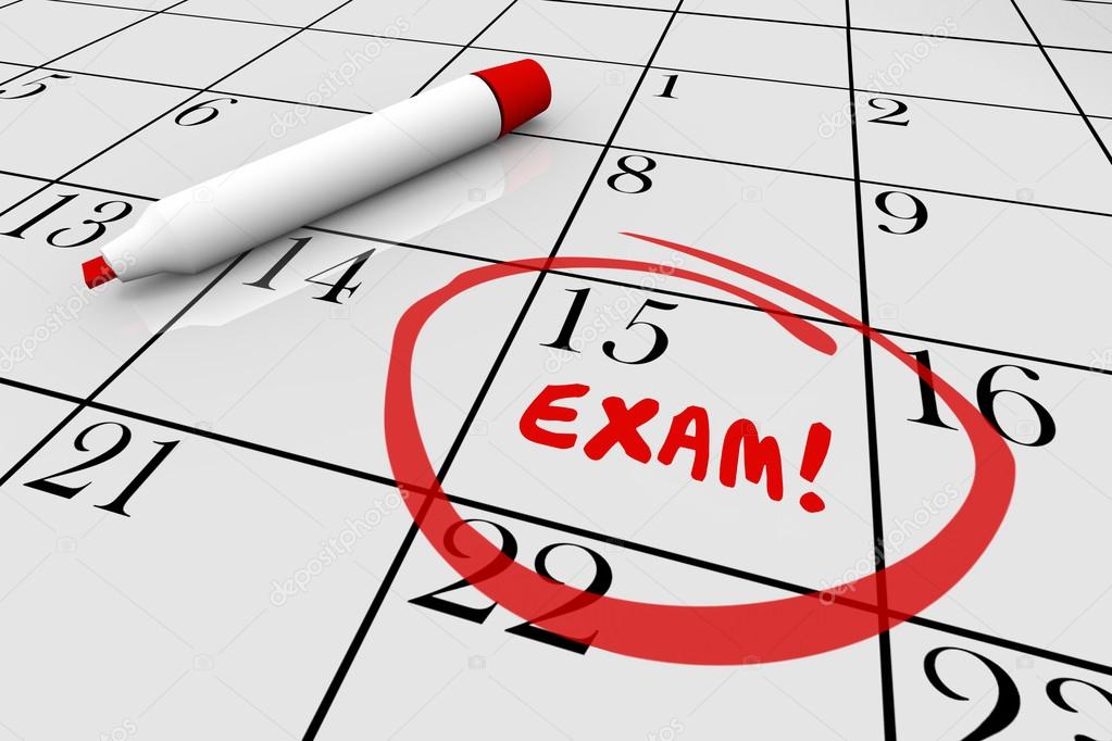 Exam Test Calendar  