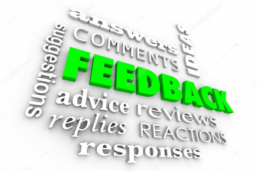 Feedback Comments Words Collage  